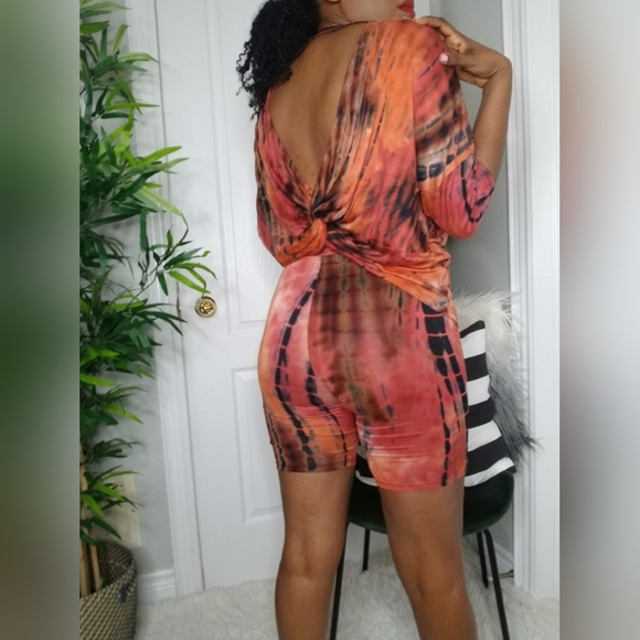 Brand New 2 piece biker shorts lounge set - Picture 2 of 3